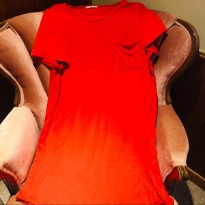 Red tshirt dress